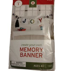 Create Your Own Memory Banner Felt Shapes Stickers Wood Clothes Pins